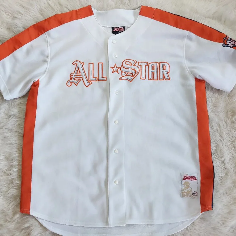 Vintage 2005 Stitches All Start Game Detroit Tigers Baseball Jersey Size XL - Picture 2 of 10